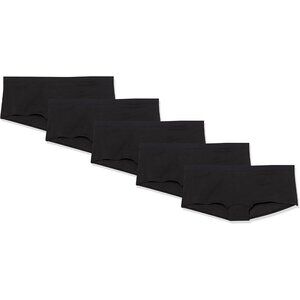 Women's Cotton Boyshort Underwear Plus Size Pack of 5 Comfortable Breathable